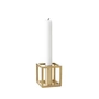 Audo - Kubus 1 Candlestick, gold-plated