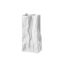 Rosenthal - Paper bag vase, 22 cm, white matt polished