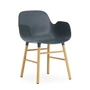 Normann Copenhagen - Form Armchair, oak frame / blue