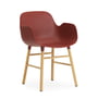 Normann Copenhagen - Form Armchair, oak frame / red