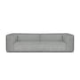 Hay - Mags Soft Sofa 2.5 seater, combination 1, light gray (Hallingdal 130) / stitching: dark gray (EU)
