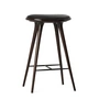 Mater - Bar stool, beech dark stain / Sierra black