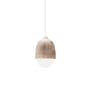 Mater - Terho Pendant light, Ø 13.5 x H 21.5 cm, alder wood / white