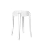 Kartell - Charles Ghost Stool height 46 cm, opaque, white glossy