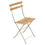 Fermob - Bistro Folding chair Naturel, nutmeg
