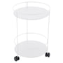 Fermob - Guinguette side trolley on casters, cotton white