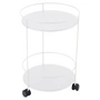 Fermob - Guinguette side trolley on casters, cotton white