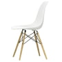 Vitra - Eames Plastic Side Chair DSW (h 43 cm), honey-coloured ash / white, white felt glides