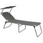 Fiam - Amigo Fourty-Sun Three-leg Lounger with Sunshade, grey