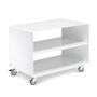 Müller möbelfabrikation - R 103n trolley with central base, silk matt signal white (ral 9003)