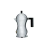 Alessi - Pulcina Espresso maker, 7 cl, silver / black