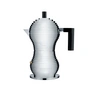 Alessi - Pulcina Espresso maker, 15 cl, silver / black