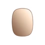 Muuto - Framed Mirror , small, rose / rose glass