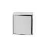 Muuto - Stacked System shelf module with door, medium / light gray