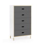 Normann Copenhagen - Kabino sideboard with 5 drawers, grey