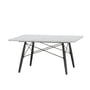 Vitra - Eames Coffee Table, marble white / ash black, 76 x 76 cm