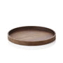 applicata - Luna tray serving tray, ∅ 28 cm, smoked oak