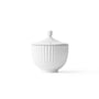 Lyngby Porcelæn - Bowl with Lid, porcelain, white, ø 10 cm
