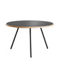Woud - Soround Side Table H 44 cm / Ø 60 cm, black laminate (Fenix)