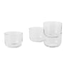 Muuto - Corky Glass (Set of 4), low, clear