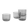 Muuto - Corky Glass (Set of 4), low, grey