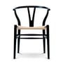 Carl Hansen - CH24 Wishbone Chair , black oak / natural wickerwork