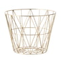 ferm Living - Wire Basket Medium, brass