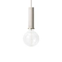 Ferm Living - Socket pendant luminaire high, light grey