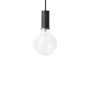 Ferm Living - Socket pendant low, black