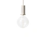 Ferm Living - Socket pendant low, light grey