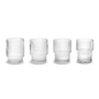 Ferm Living - Ripple Glasses, clear (set of 4)