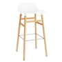 Normann Copenhagen - Form Bar Stool 75 cm, oak frame / white