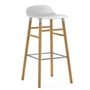 Normann Copenhagen - Form Bar Stool 75 cm, oak frame / white