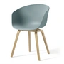 HAY - About A Chair AAC 22, soaped oak / dusty blue 2. 0 (plastic glides)