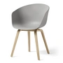 HAY - About A Chair AAC 22, lacquered oak / concrete grey 2. 0 (plastic glides)