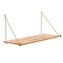 We Do Wood - Loop Shelf , Bamboo / Brass