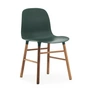 Normann Copenhagen - Form Chair, Wood Legs, walnut / green