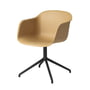 Muuto - Fiber Chair Swivel Base , black / ochre
