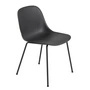 Muuto - Fiber Side Chair Tube Base, black recycled
