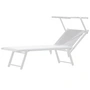 Jan Kurtz - Rimini Classic sun lounger, white / white
