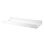 String - Metal shelf with high edge, 78 x 30 cm, white