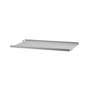 String - Metal shelf with low edge, 58 x 30 cm, gray