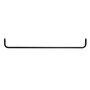 String - Bar for metal shelf, 78 cm / black