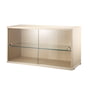String - Display cabinet with sliding doors in glass 78 x 30 cm, ash