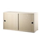 String - Cupboard module with sliding doors 78 x 30 cm, ash