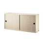 String - Cupboard module with sliding doors 78 x 20 cm, ash