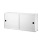 String - Cupboard module with sliding doors 78 x 20 cm, white