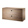String - Cabinet module with drawers 78 x 30 cm, walnut