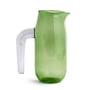 Hay - Glass jug, large, H 20.5 cm, green