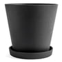 Hay - Flowerpot with saucer XXXL, black